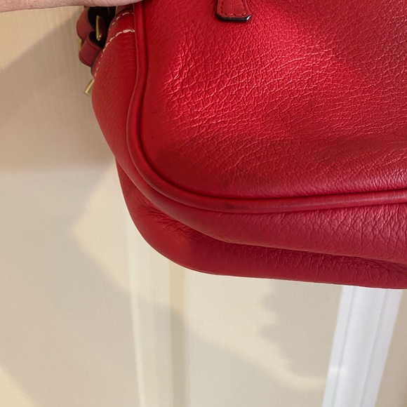 JCrew red leather camera bag - Picture 6 of 6